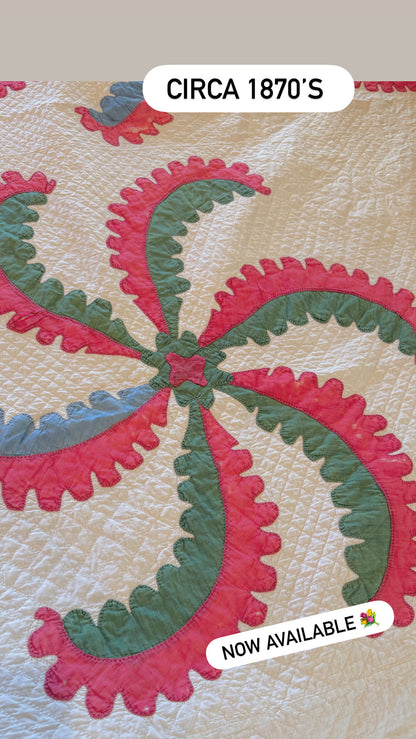 Princess Feather Appliqué  Quilt