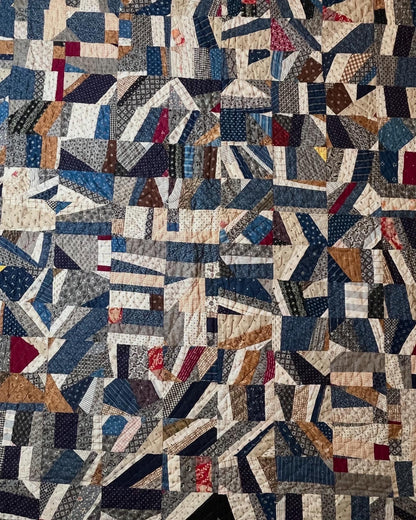 Scrappy Abstract Confetti Cotton Crazy Quilt