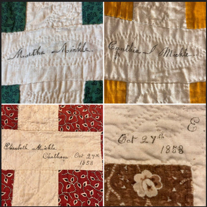 Early 1853 New York Signature Album Quilt
