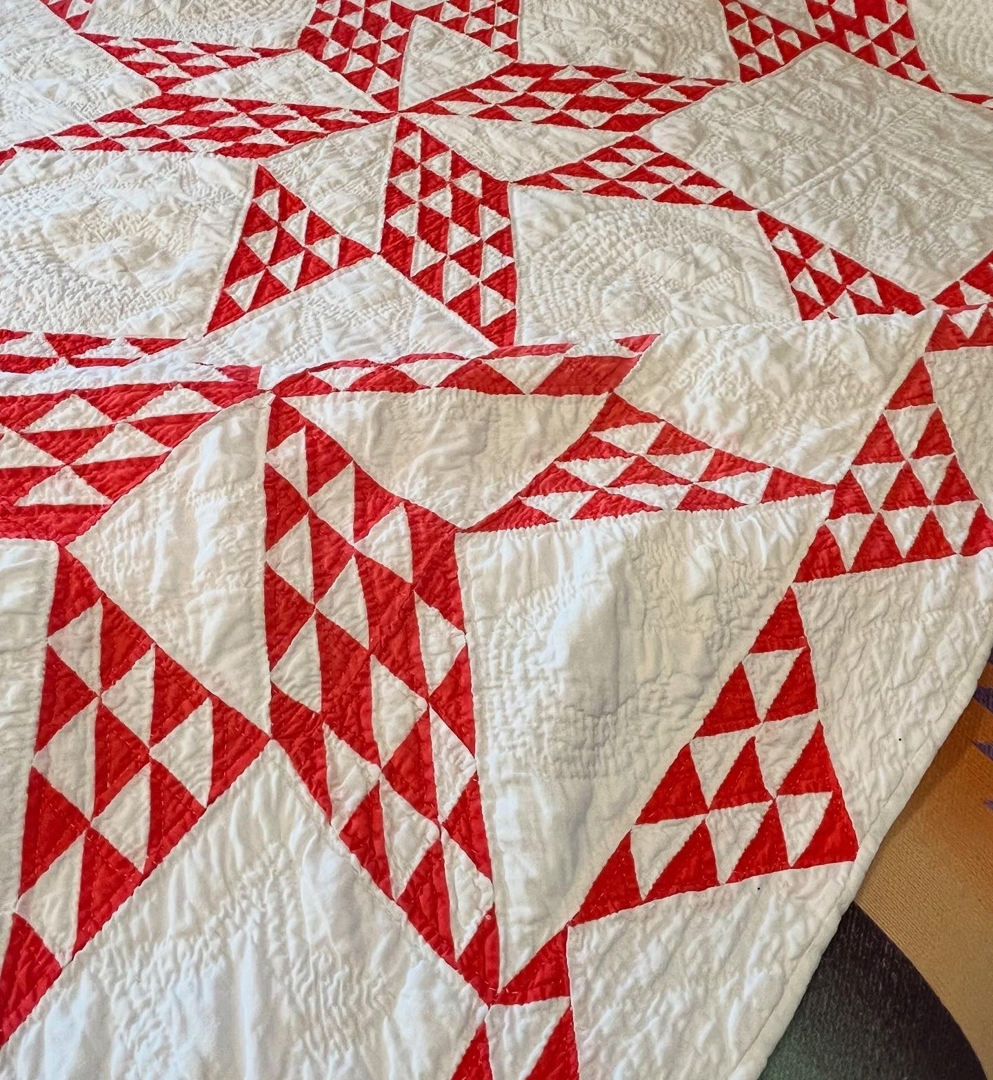 Star of Triangles Quilt with Border