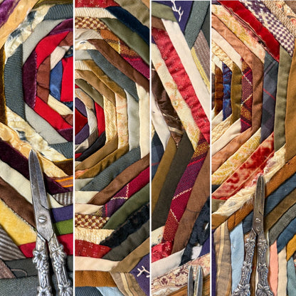 Graphic Pineapple Log Cabin Quilt