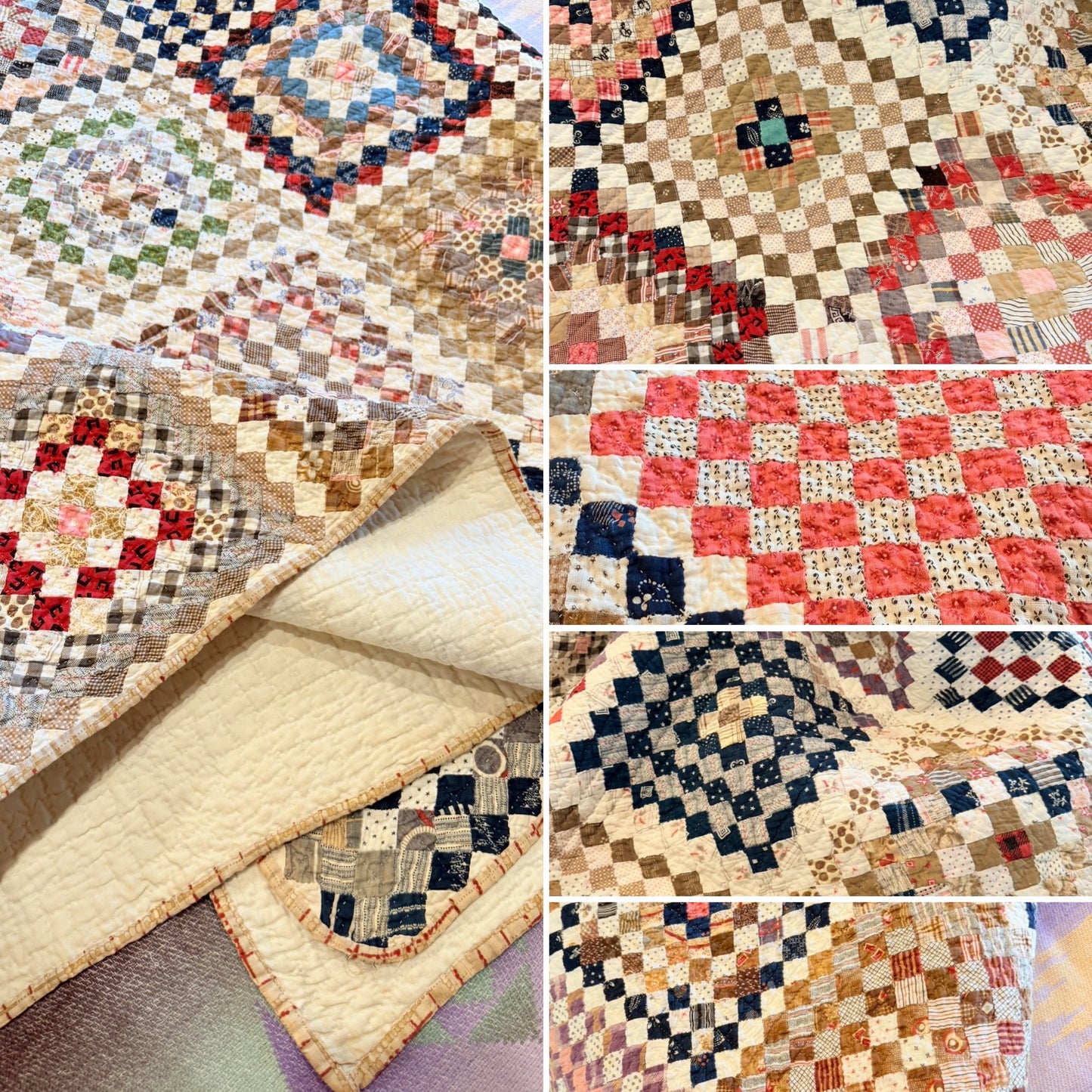 Amazing 9040 plus Blocks, One Patch 3/4 Inch Blocks Patchwork Quilt