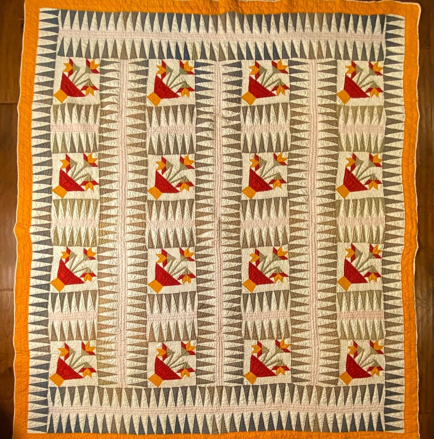 Sawtooth Rocky Mountain North Carolina Lily Quilt