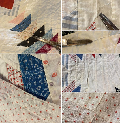 Pineapple Log Cabin Summer Quilt