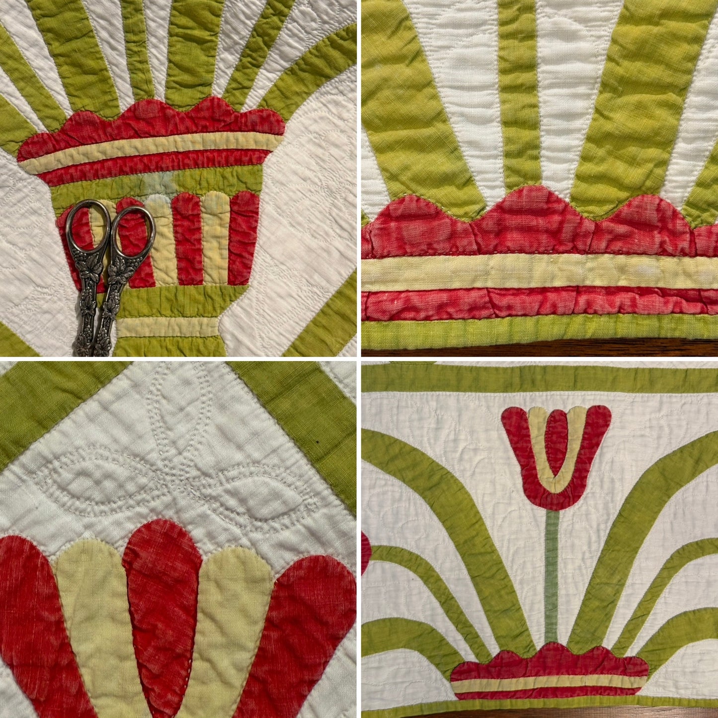 Egyptian Pot of Flowers with Medallion Center Quilt