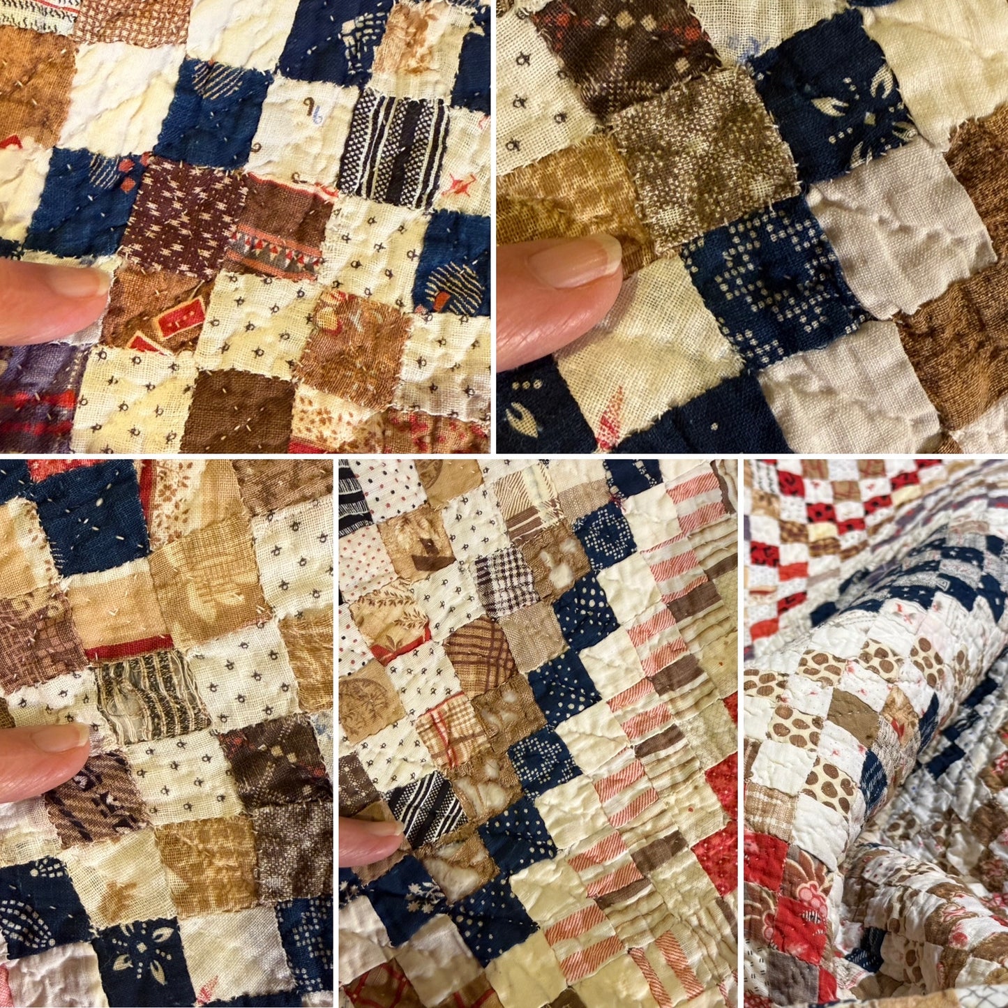 Amazing 9040 plus Blocks, One Patch 3/4 Inch Blocks Patchwork Quilt
