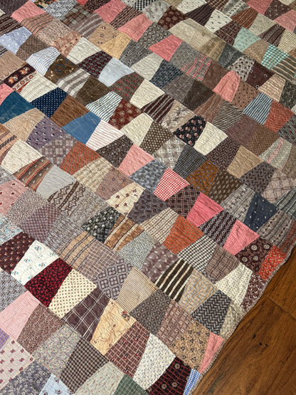 Tumbling Blocks One Patch Quilt