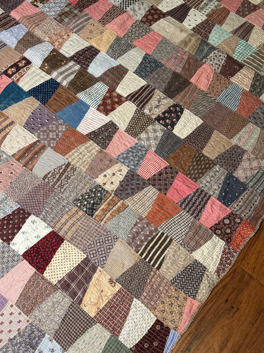 Tumbling Blocks One Patch Quilt