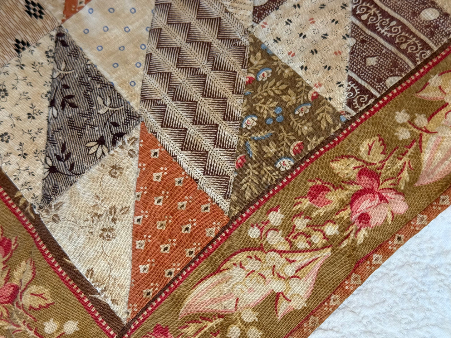 Early 2 Sided Like One Patch Doll Quilt