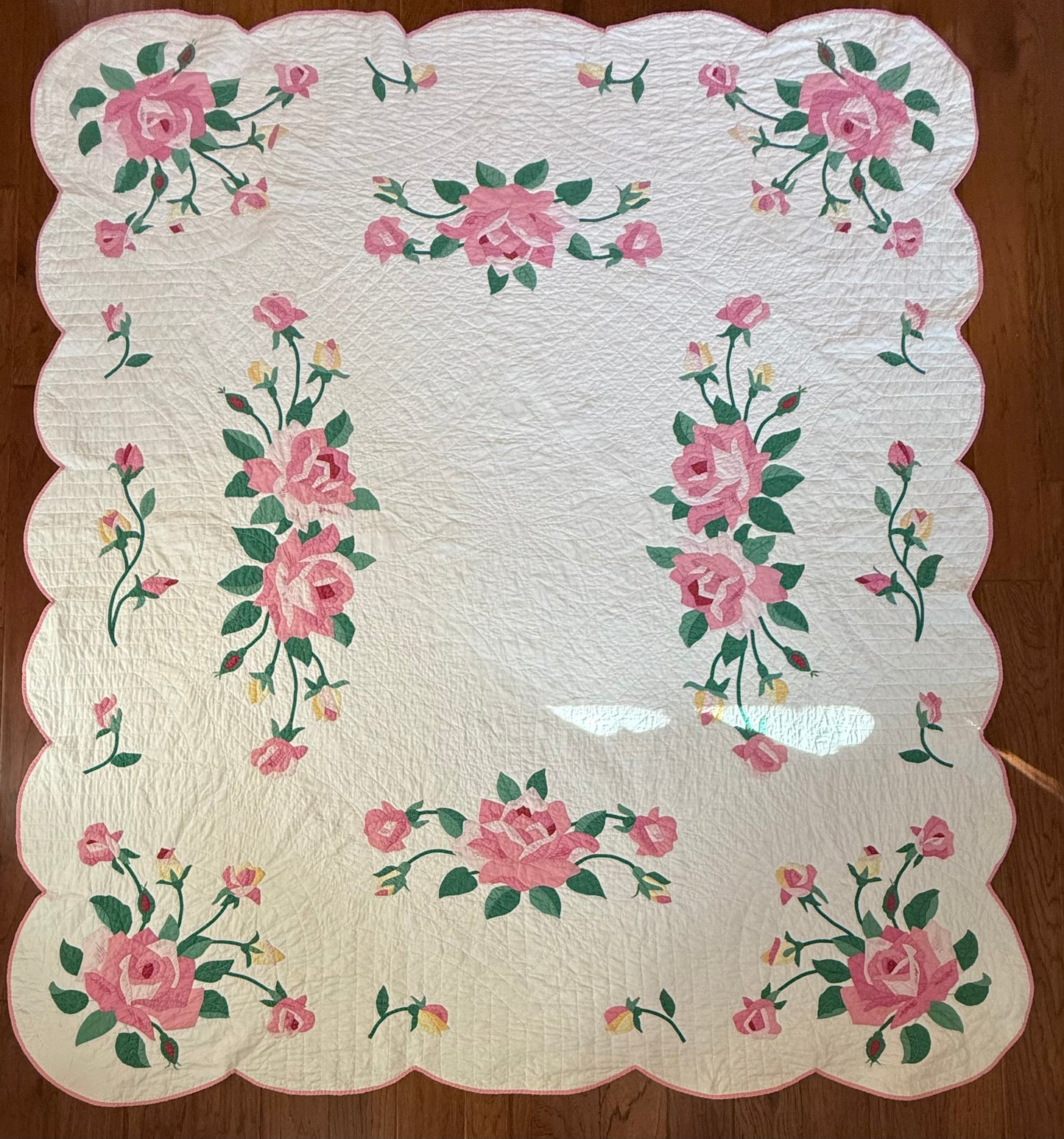 The Graceful Rose Applique Quilt
