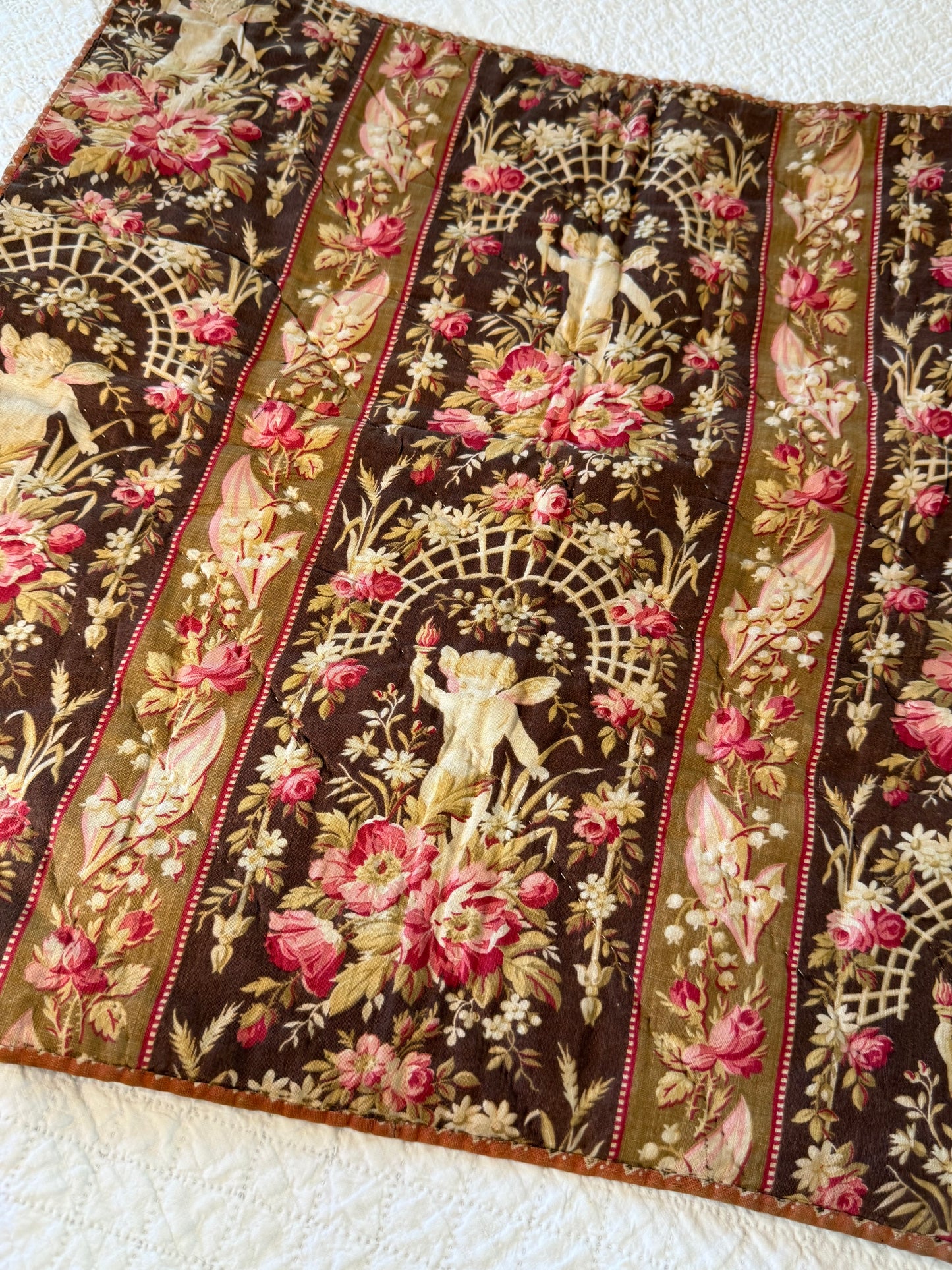 Early 2 Sided Like One Patch Doll Quilt