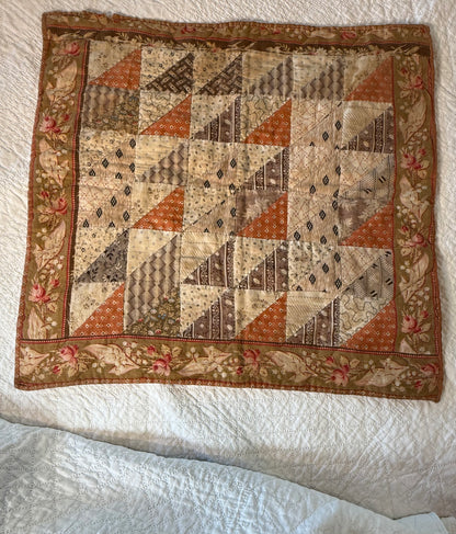 Early 2 Sided Like One Patch Doll Quilt