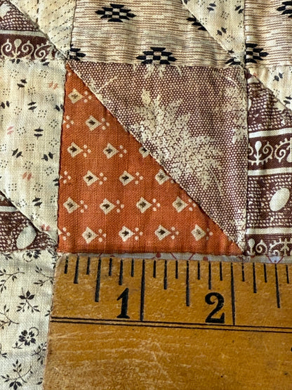 Early 2 Sided Like One Patch Doll Quilt