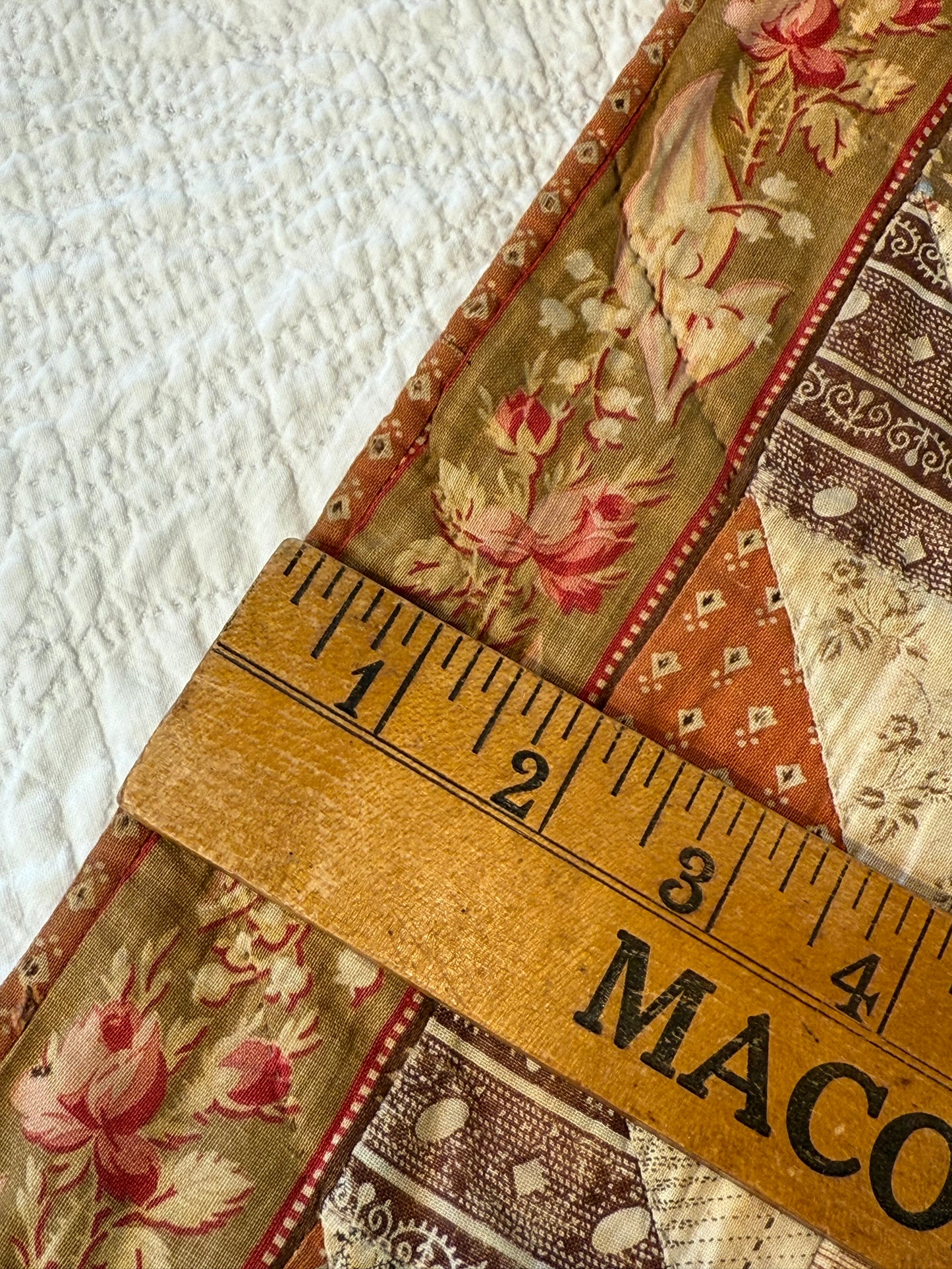 Early 2 Sided Like One Patch Doll Quilt