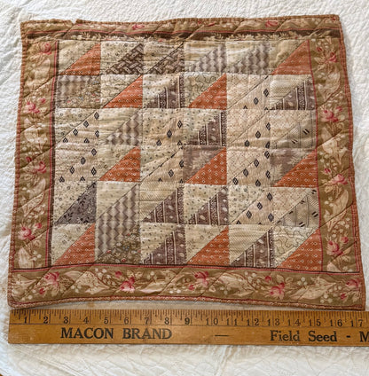 Early 2 Sided Like One Patch Doll Quilt