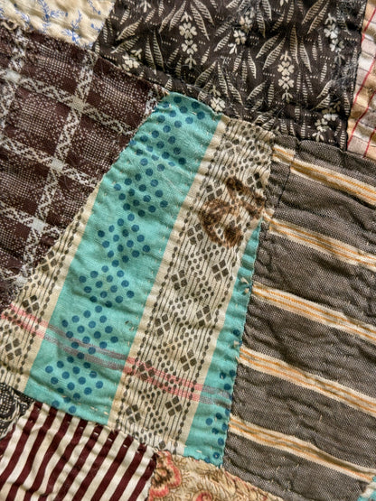 Tumbling Blocks One Patch Quilt