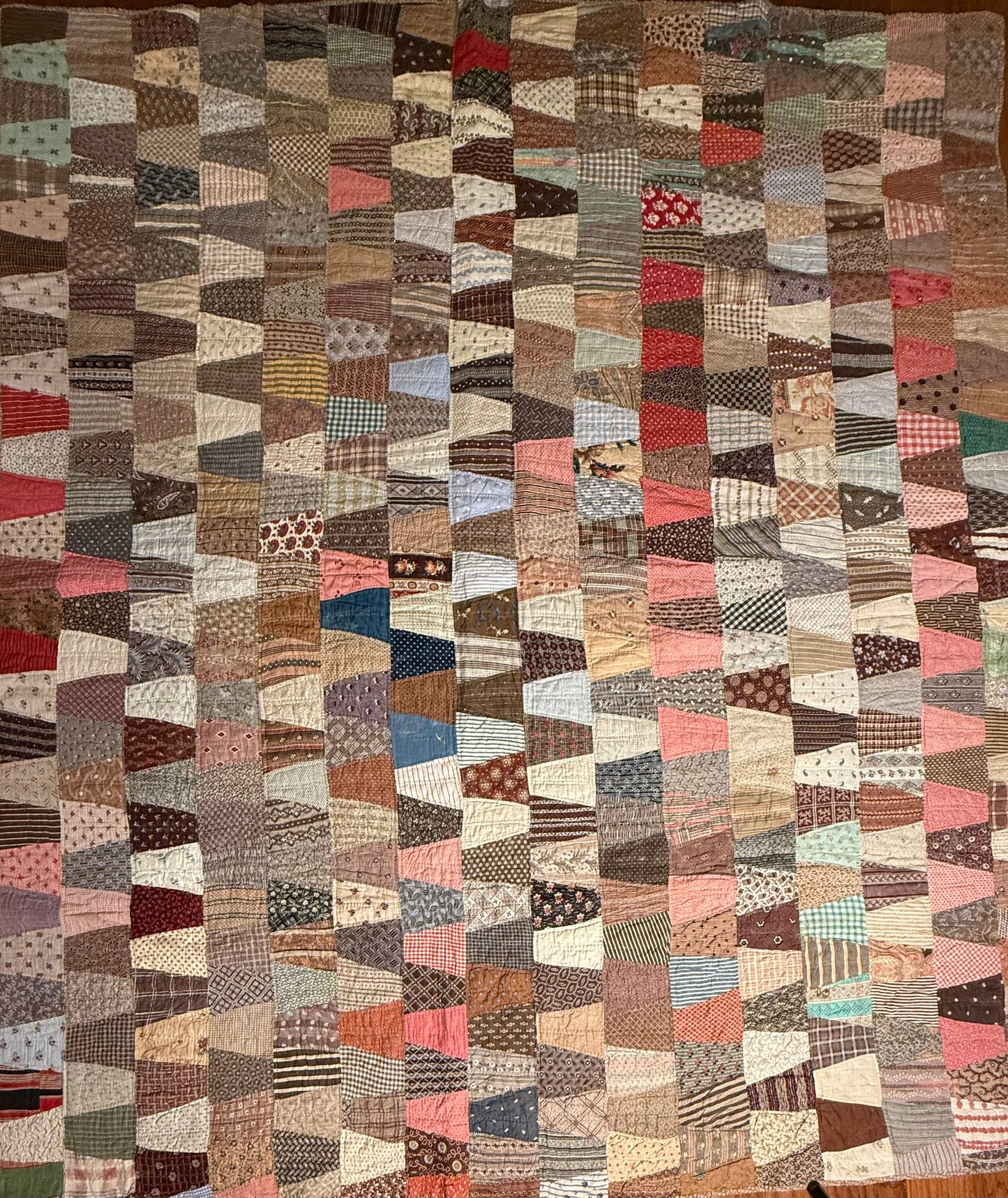 Tumbling Blocks One Patch Quilt
