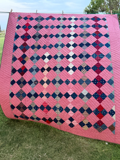 4 Patch On Point Quilt