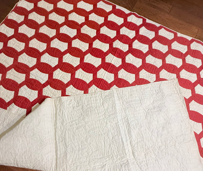 1893 Lovers Link Quilt - Signed and Dated