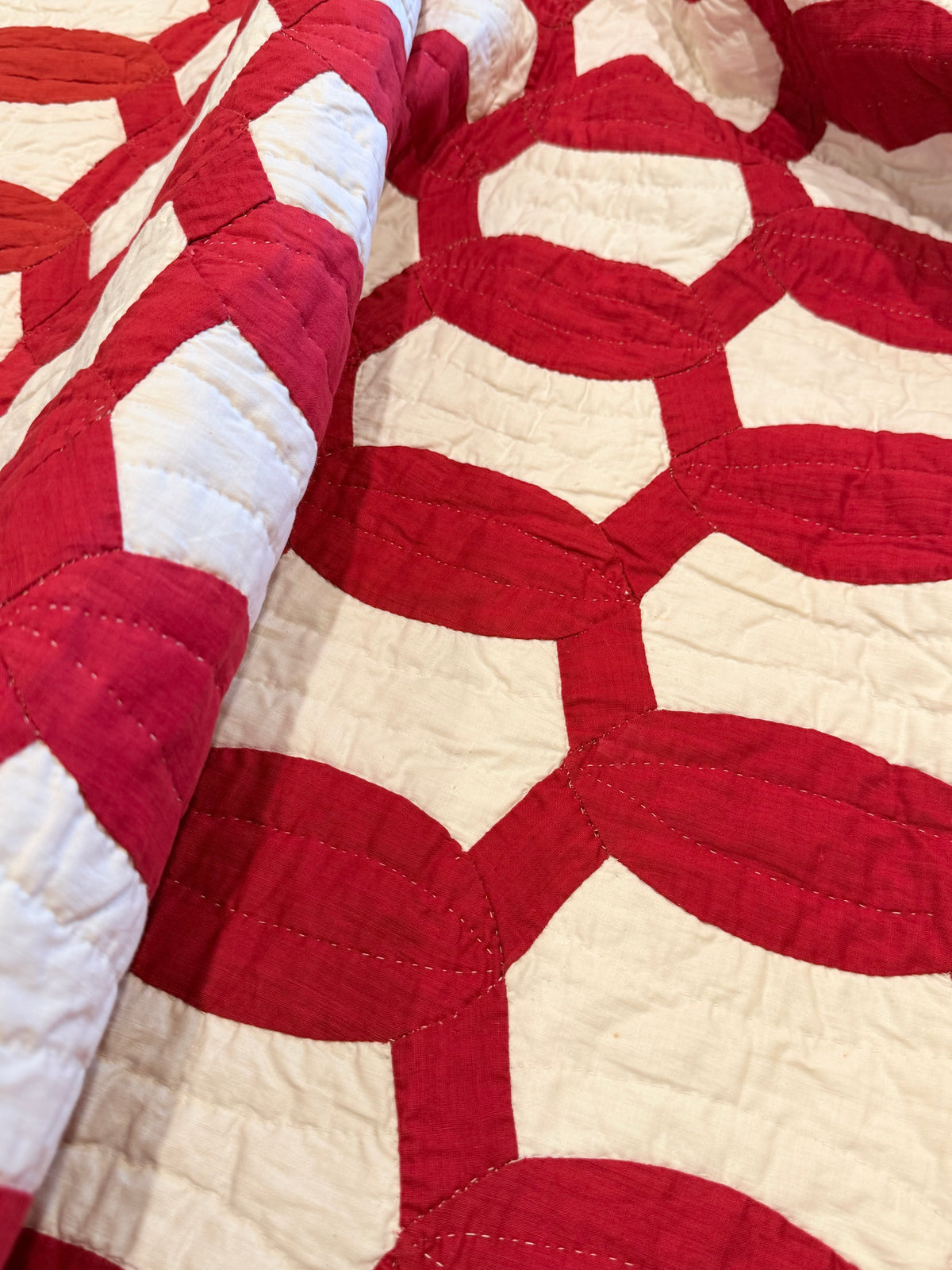 1893 Lovers Link Quilt - Signed and Dated