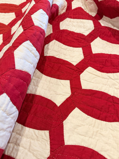 1893 Lovers Link Quilt - Signed and Dated
