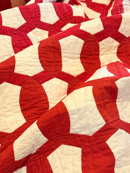 1893 Lovers Link Quilt - Signed and Dated