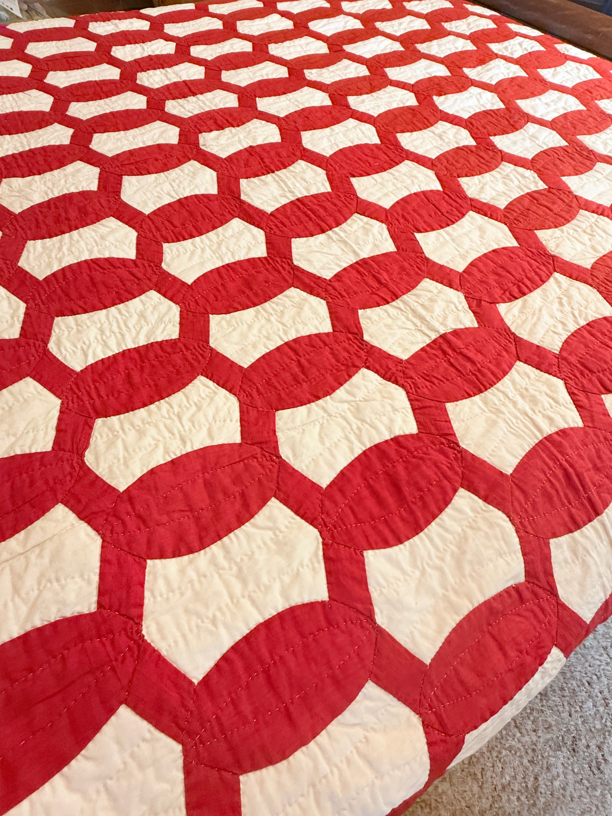 1893 Lovers Link Quilt - Signed and Dated