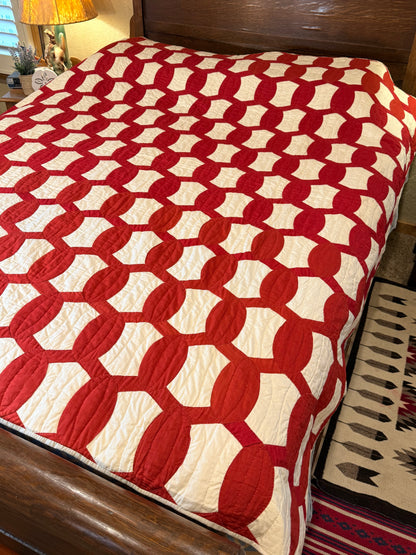 1893 Lovers Link Quilt - Signed and Dated