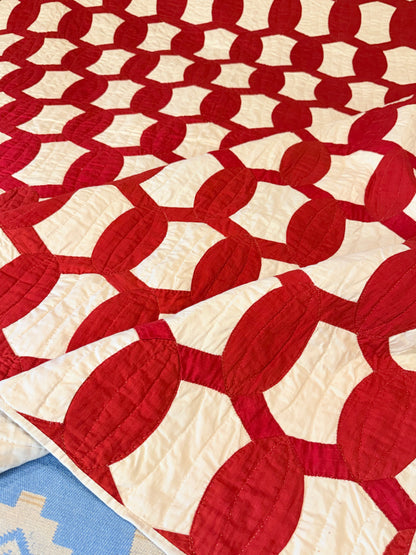 1893 Lovers Link Quilt - Signed and Dated