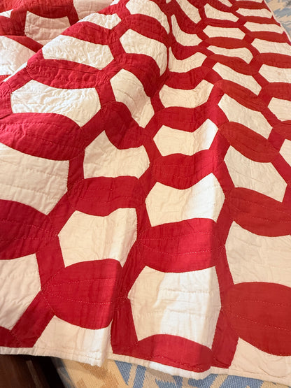 1893 Lovers Link Quilt - Signed and Dated
