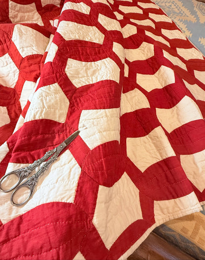 1893 Lovers Link Quilt - Signed and Dated