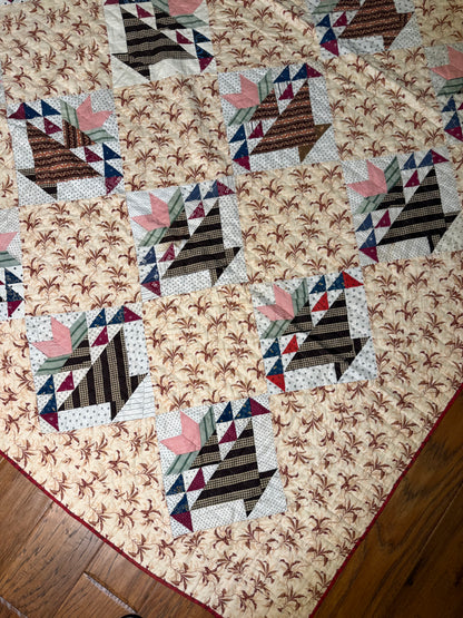 Unique Tulip Basket Quilt