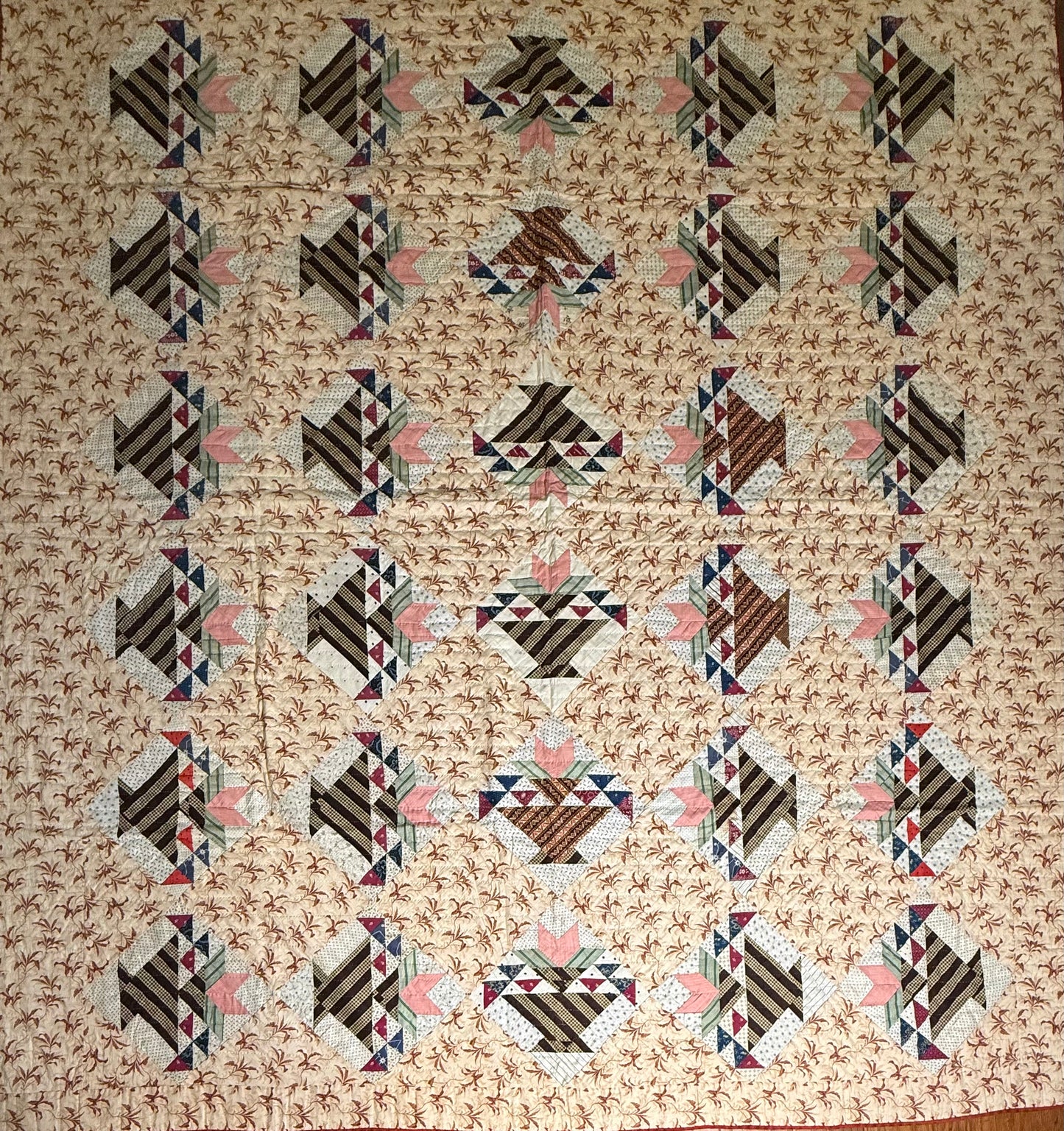 Unique Tulip Basket Quilt