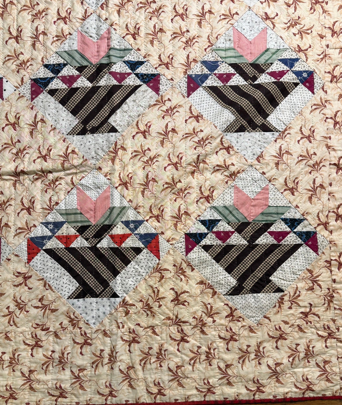 Unique Tulip Basket Quilt