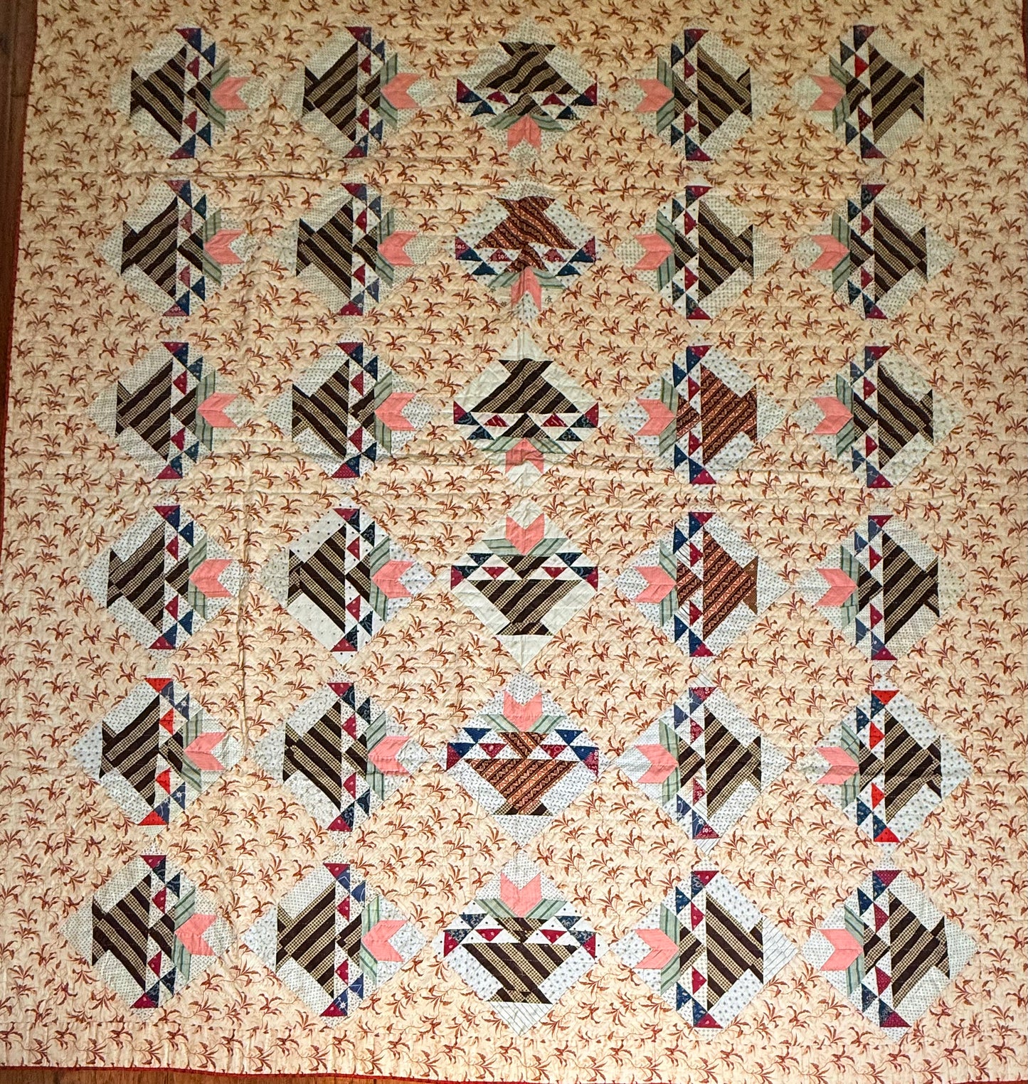 Unique Tulip Basket Quilt
