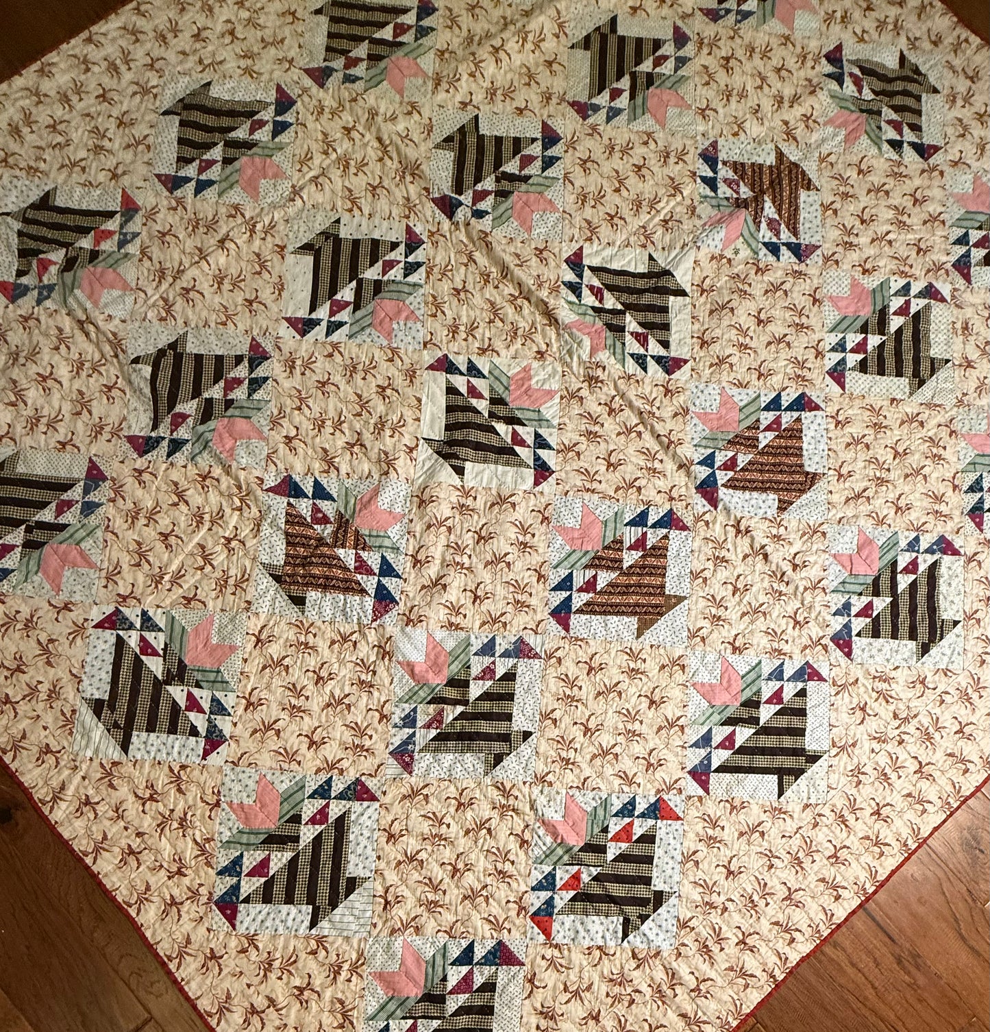 Unique Tulip Basket Quilt