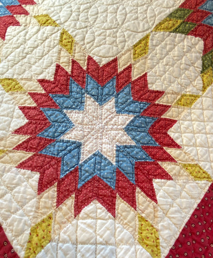 Touching Star in a Star Quilt SOLD