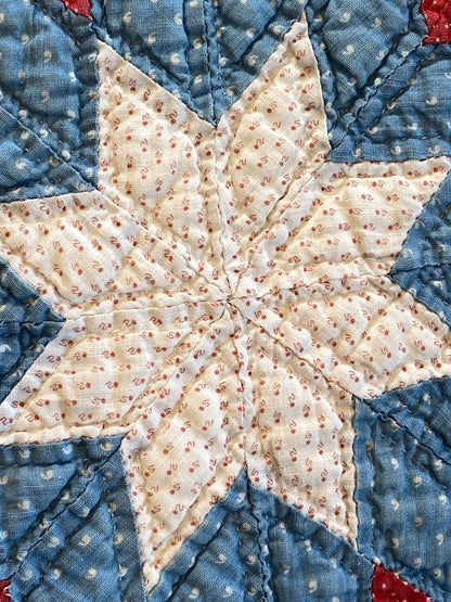 Touching Star in a Star Quilt SOLD