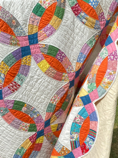 Double Wedding Ring Quilt