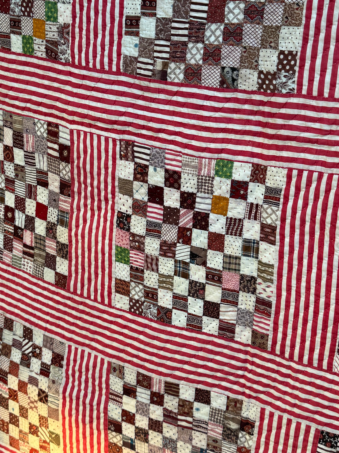 Superb Postage Stamp Patchwork Quilt