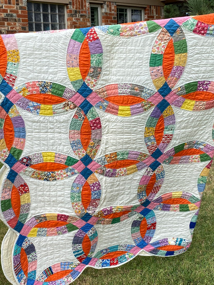 Double Wedding Ring Quilt