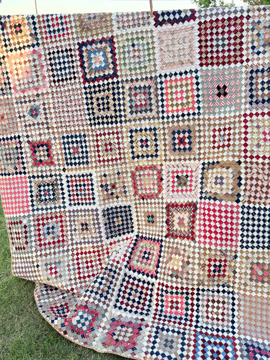 Amazing 9040 plus Blocks, One Patch 3/4 Inch Blocks Patchwork Quilt