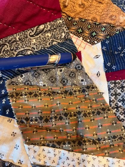 Scrappy Abstract Confetti Cotton Crazy Quilt