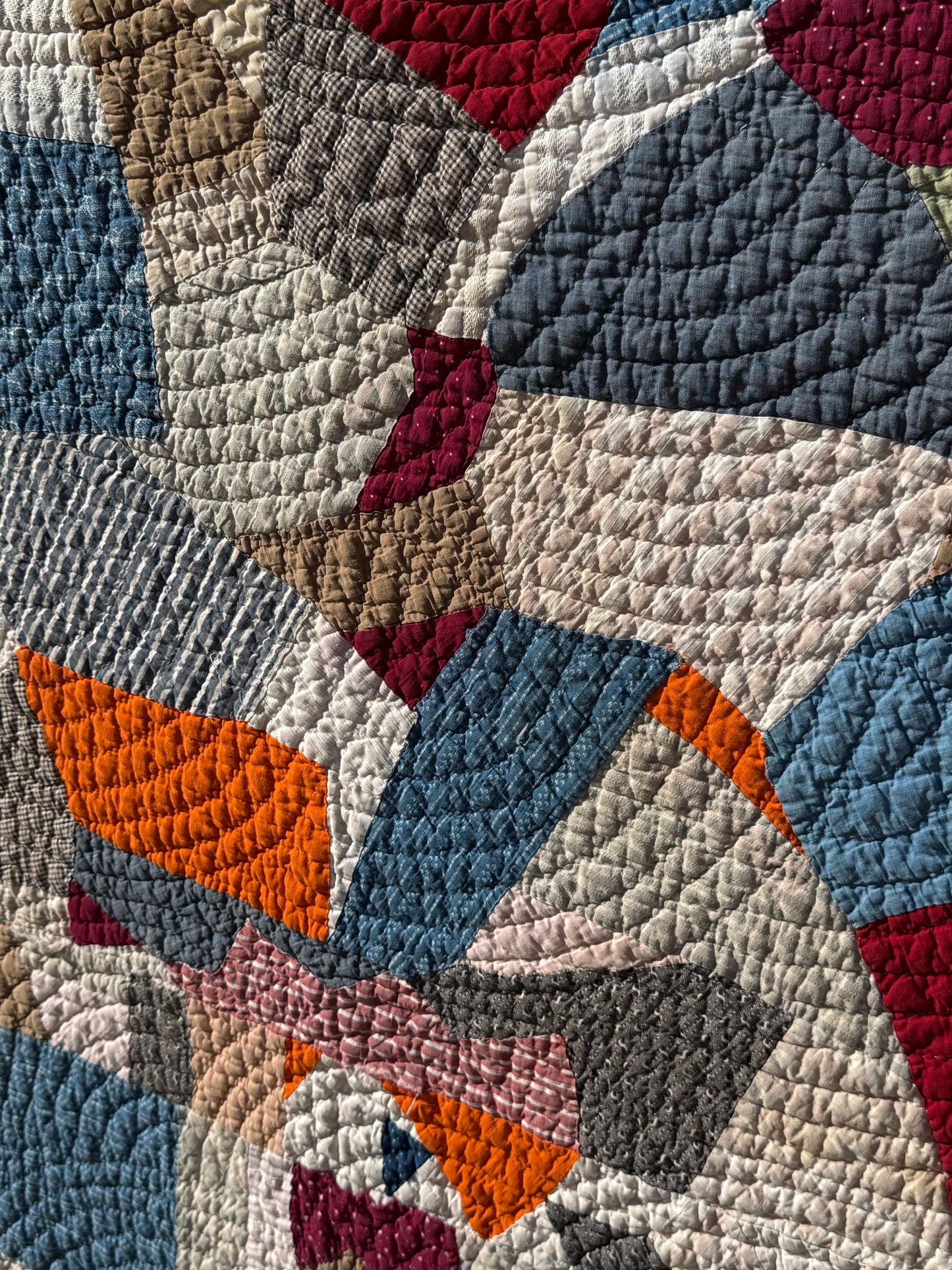 Scrappy Abstract Patchwork Quilt