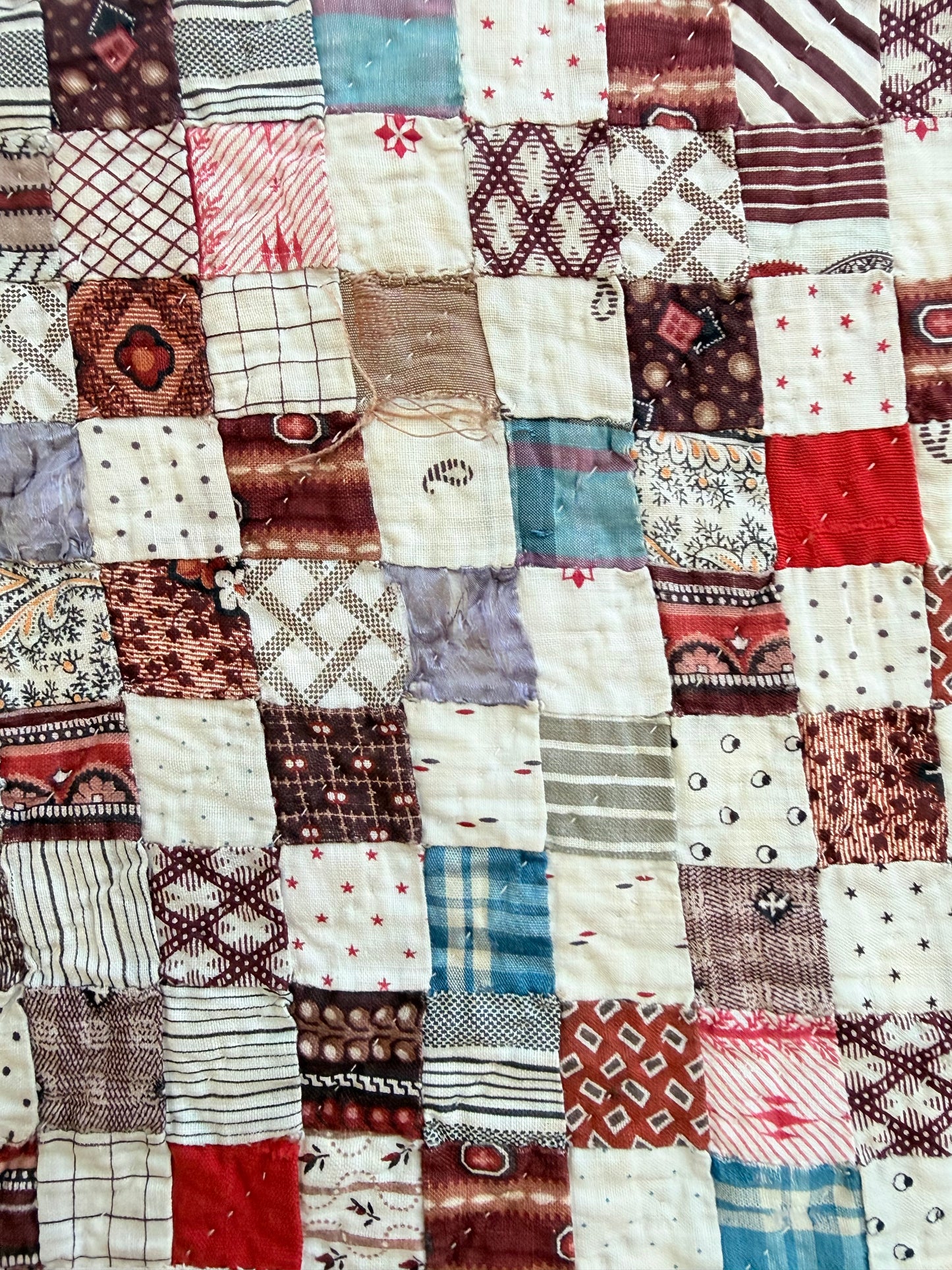Superb Postage Stamp Patchwork Quilt