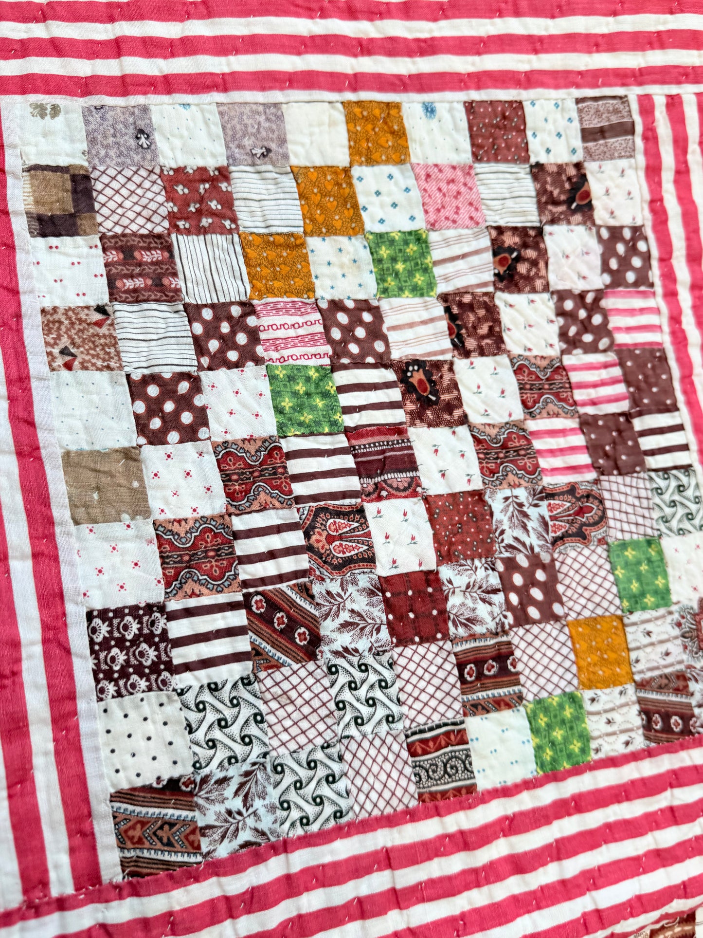 Superb Postage Stamp Patchwork Quilt