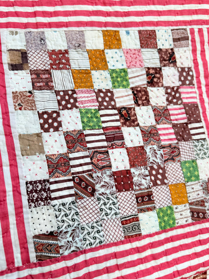 Superb Postage Stamp Patchwork Quilt