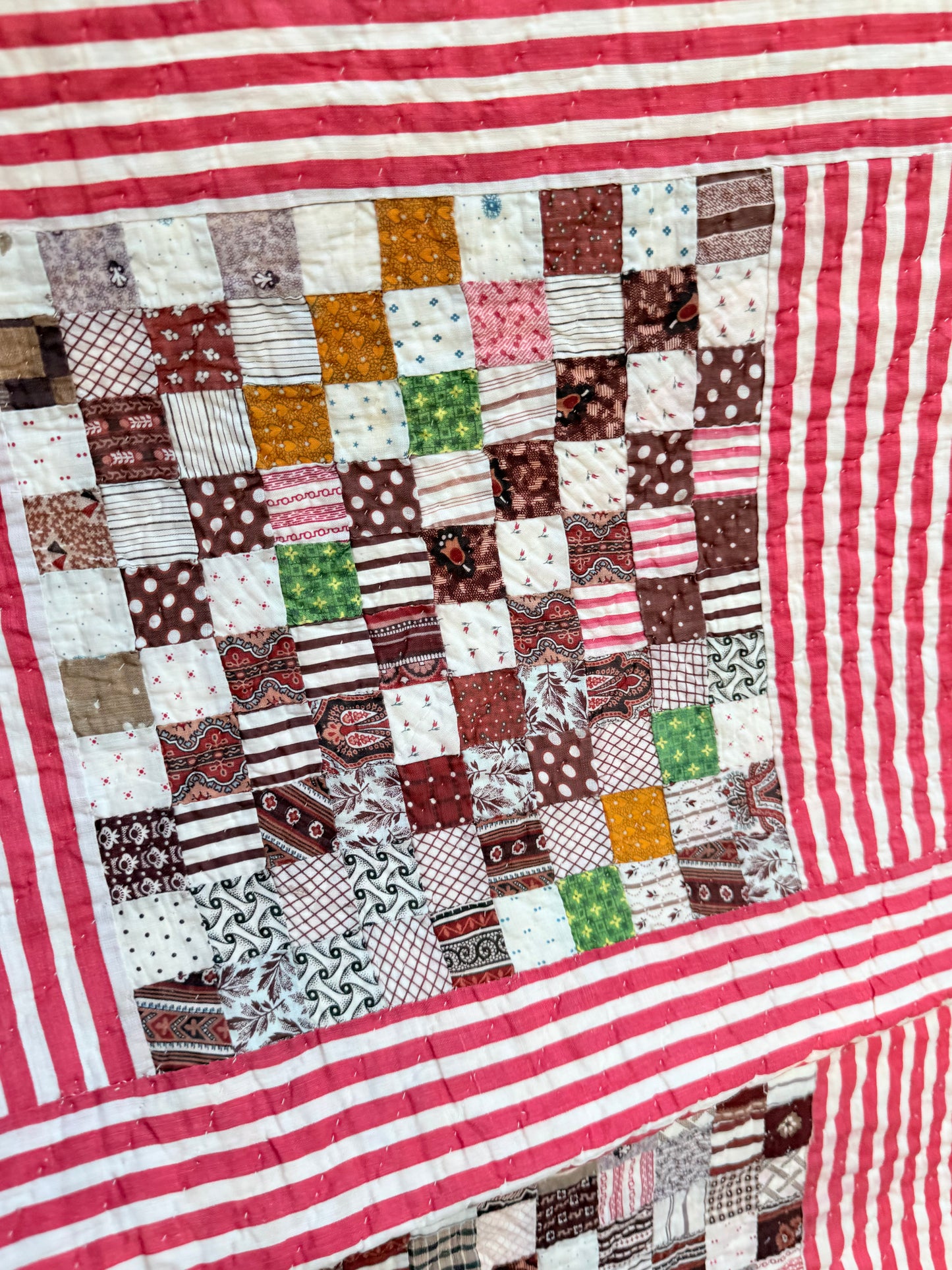 Superb Postage Stamp Patchwork Quilt