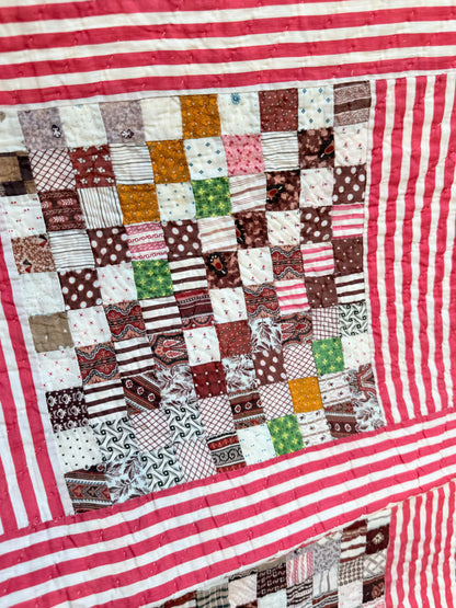 Superb Postage Stamp Patchwork Quilt