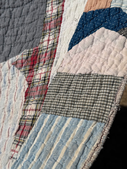 Scrappy Abstract Patchwork Quilt